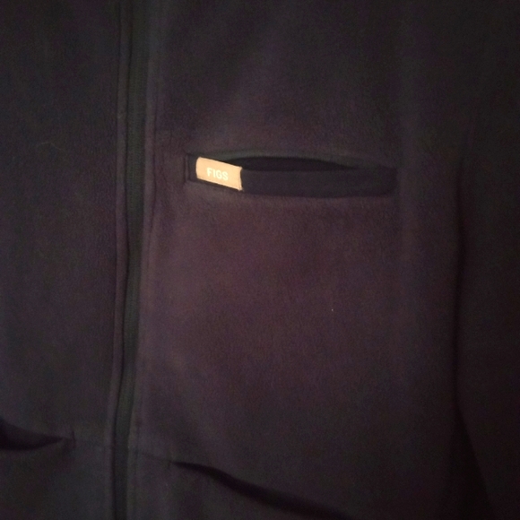 Figs Navy Blue 'On Staff' Fleece Jacket | L - Picture 6 of 11